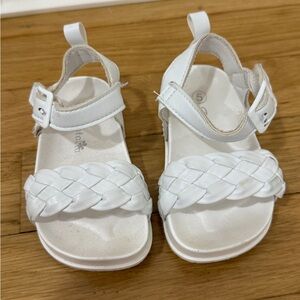 White Kids Sandals